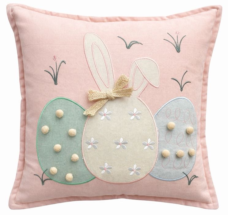 Clodette - Cuscino Pom Pom Rosa 45x45 