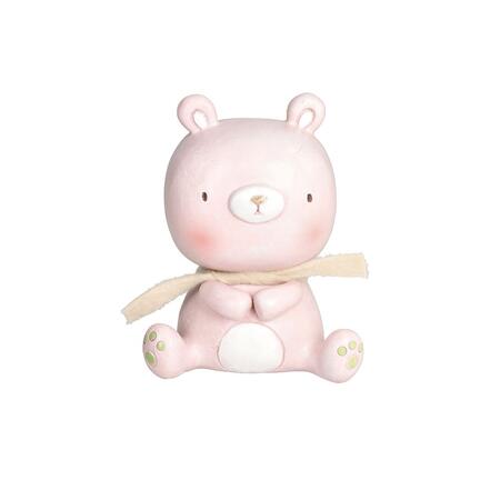Tognana - Statua Orso h 11 cm Cute Poliresina Rosa Linea Vogue