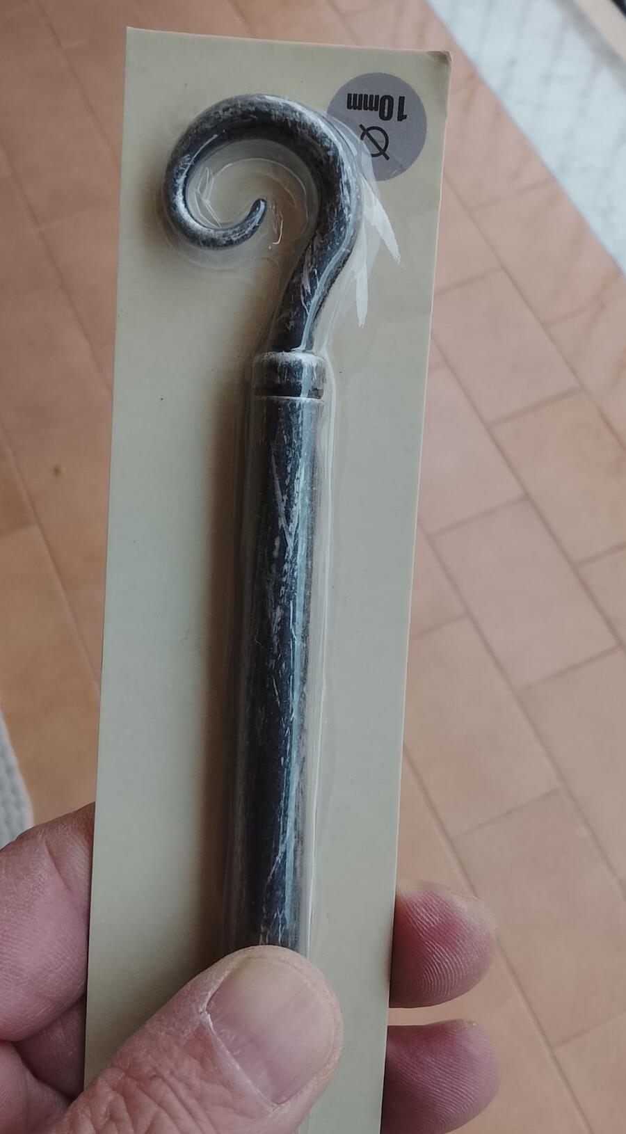 6 Bacchette Tenda Finestra in Ferro Battuto Regolabili 30-50cm - Estensibili