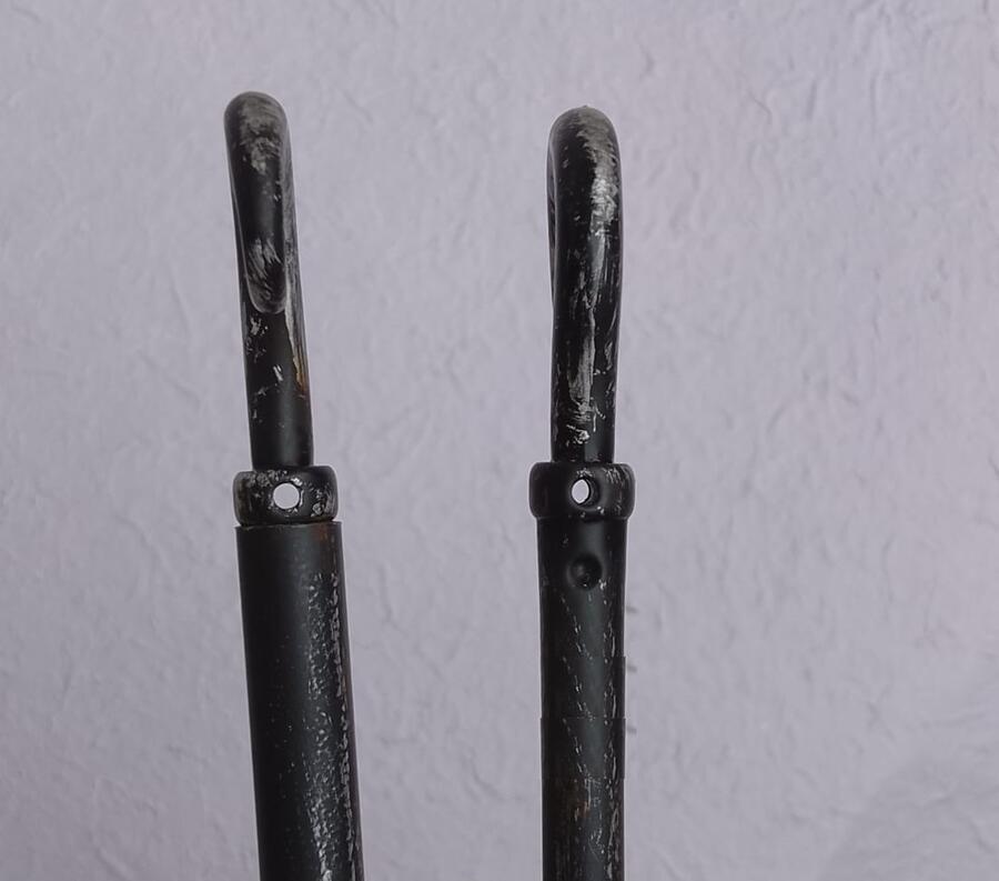 6 Bacchette Tenda Finestra in Ferro Battuto Regolabili 30-50cm - Estensibili