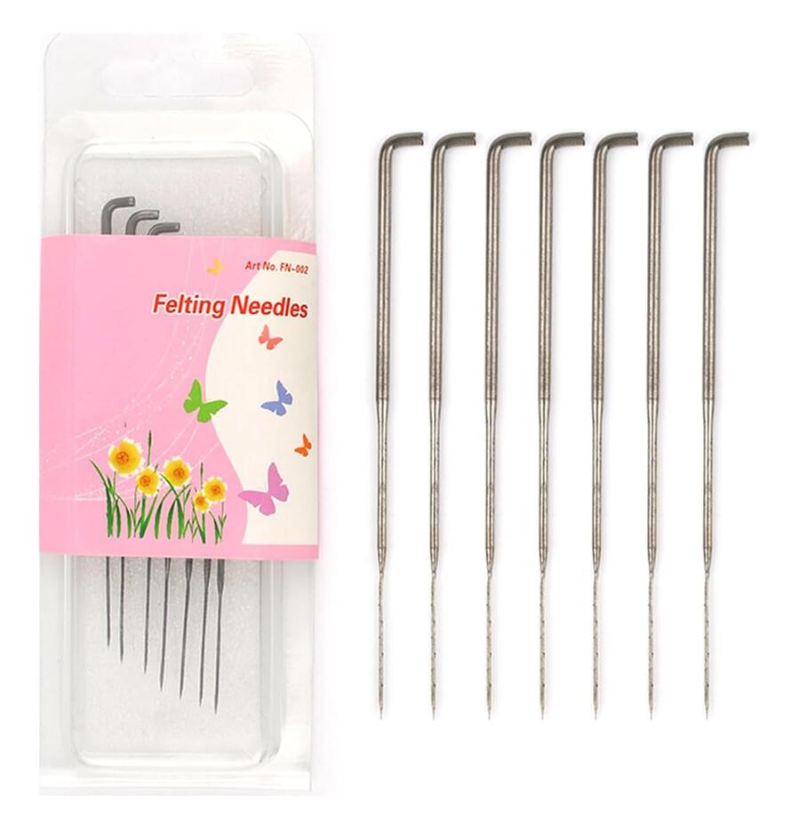 Confezione 7 Aghi per Infeltrimento - Kit Essenziale per Feltro ad Ago FN002
