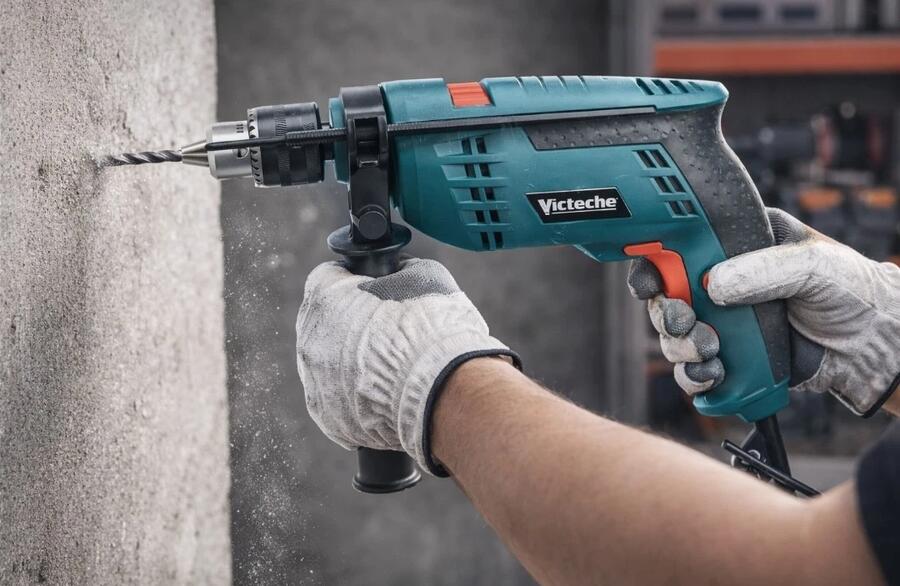 TRAPANO PERCUSSIONE AVVITATORE 1050W CON FILO 2700RP MANDRINO AUTOSERRANTE 13mm 