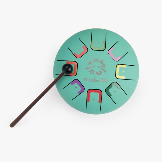 Tamburo armonico in metallo verde - piccolo