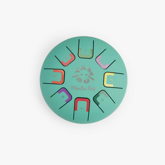 Tamburo armonico in metallo verde - piccolo