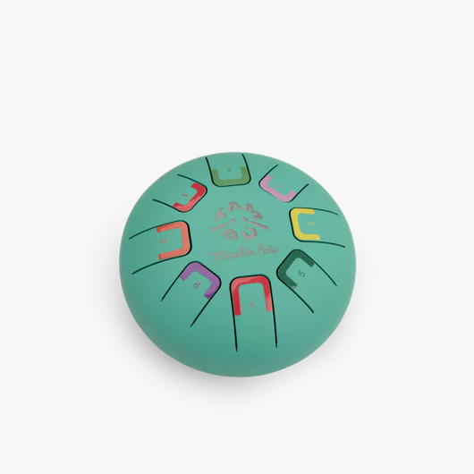 Tamburo armonico in metallo verde - piccolo