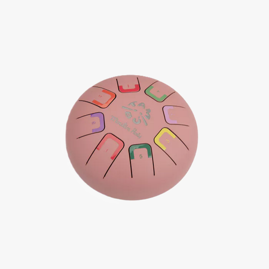 Tamburo armonico in metallo rosa - piccolo