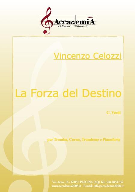 LA FORZA DEL DESTINO (Trio di Fiati e Pianoforte) - Vincenzo Celozzi / Giuseppe Verdi