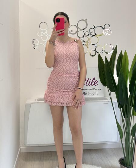 NOVITÀ Abitino in pizzo dettaglio dorato