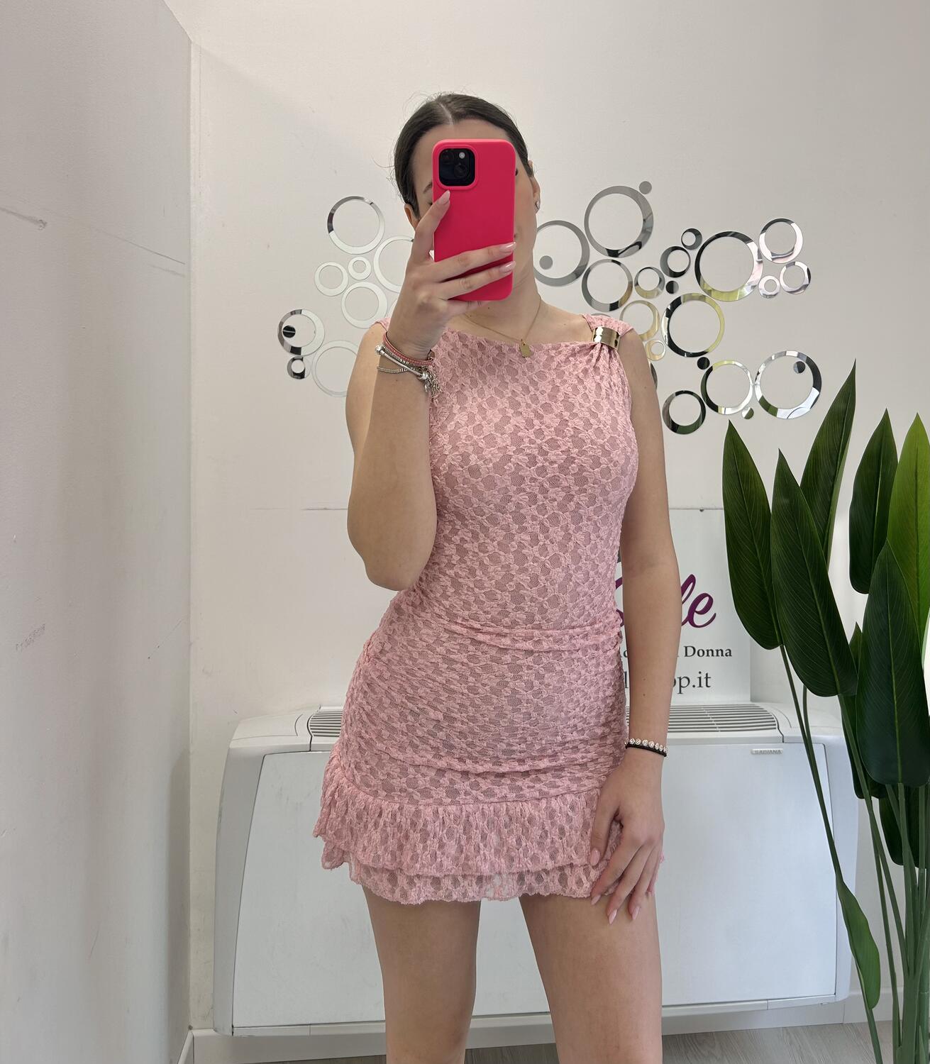 NOVITÀ Abitino in pizzo dettaglio dorato