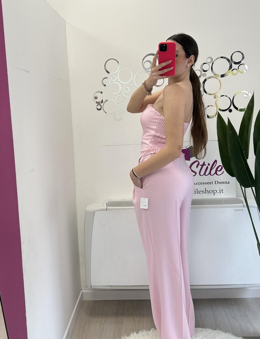 NOVITÀ Completo top a fascia e pantalone palazzo