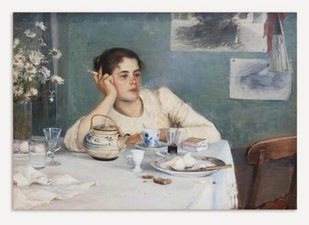 Modern Antique Prints - Stampa fine art 30x40 cm: After Breakfast