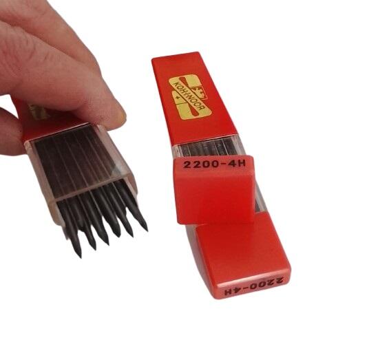 2 Confezioni Mine Koh-I-Noor 2200 4H - 24 mine totali - Professionali