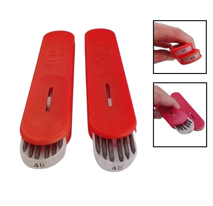 2 Confezioni Mine Koh-I-Noor 2200 4B - 12 mine totali - Morbide/Artistiche