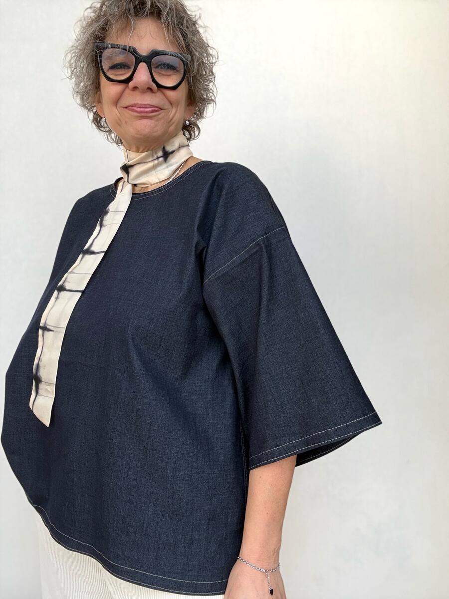 Camicia in jeans over XL