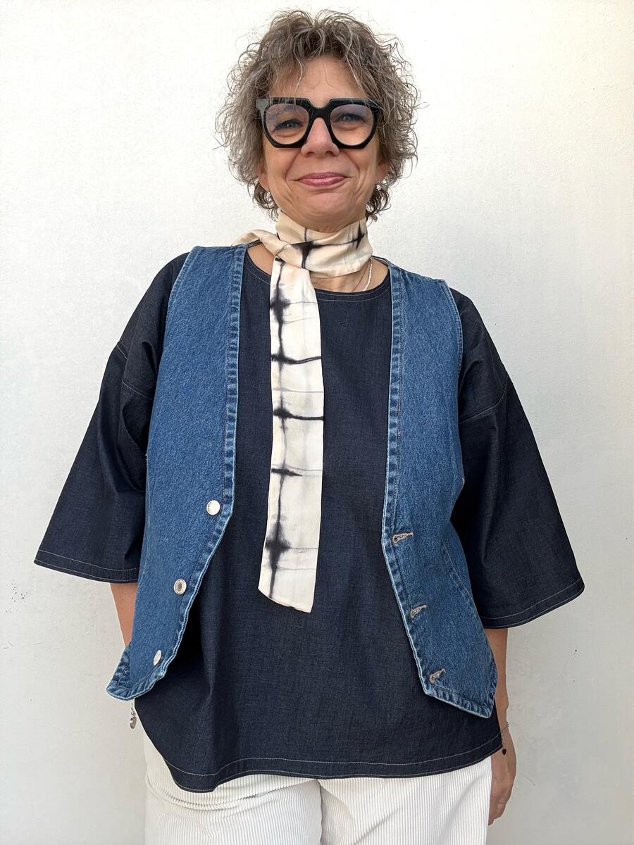 Camicia in jeans over XL