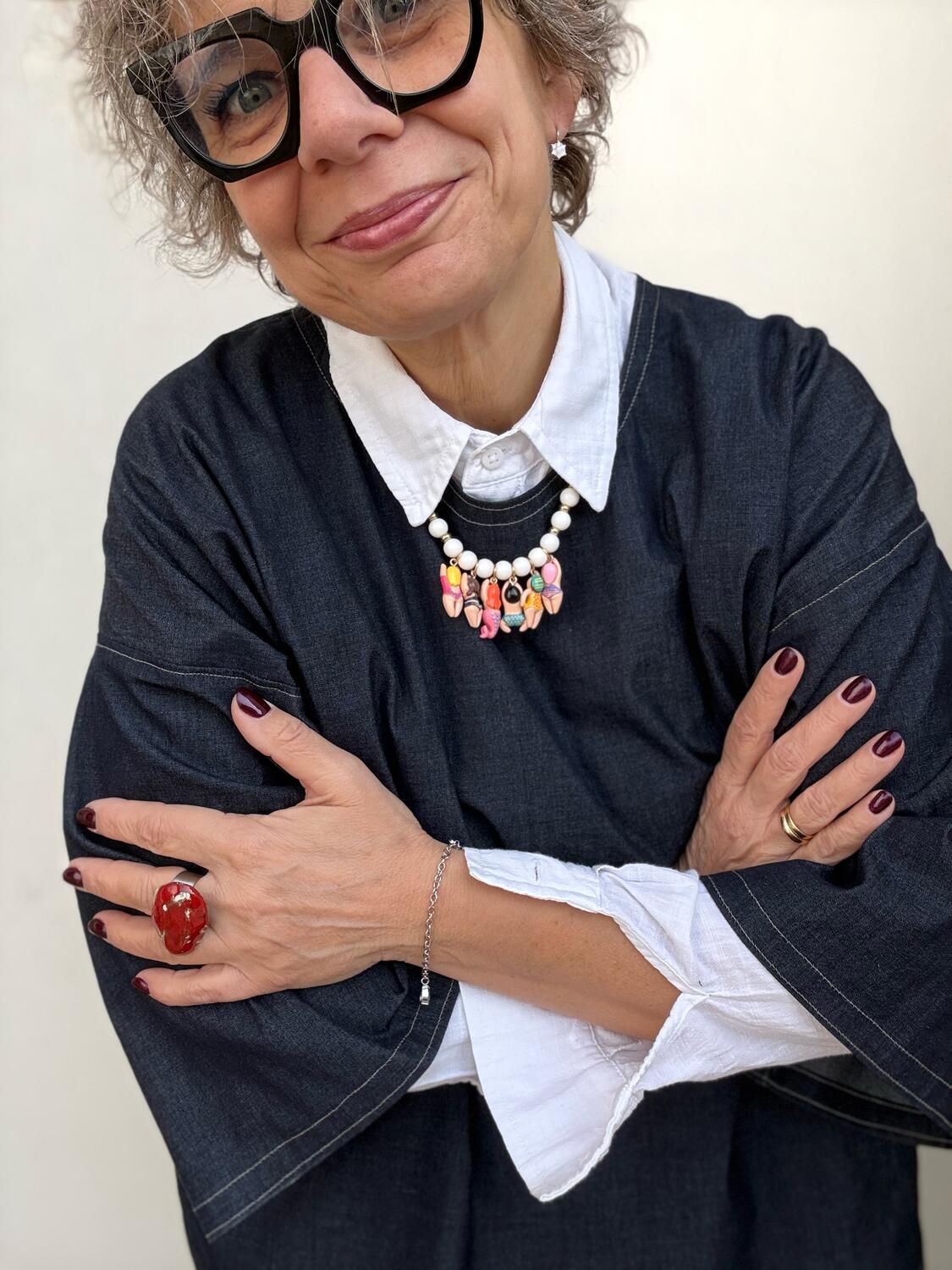 Camicia in jeans over L