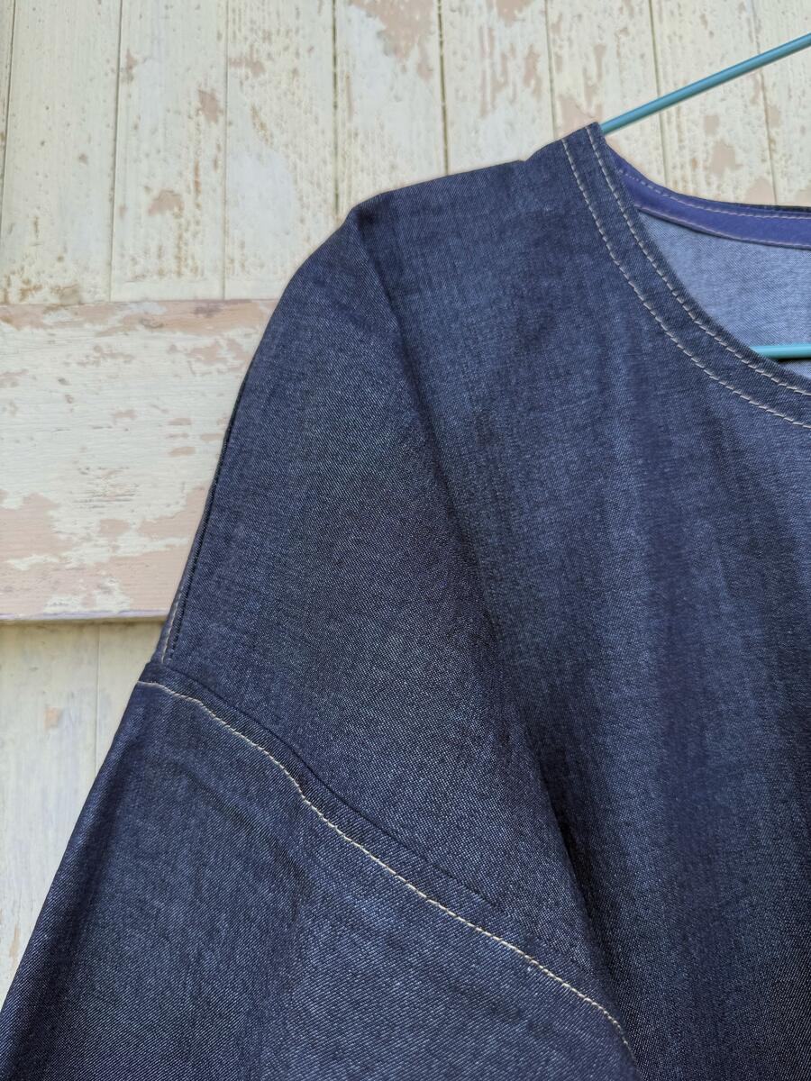 Camicia in jeans over L