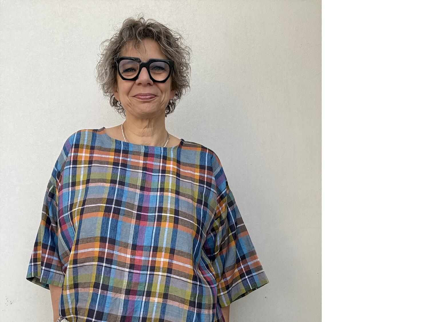 Camicia quadri in lino