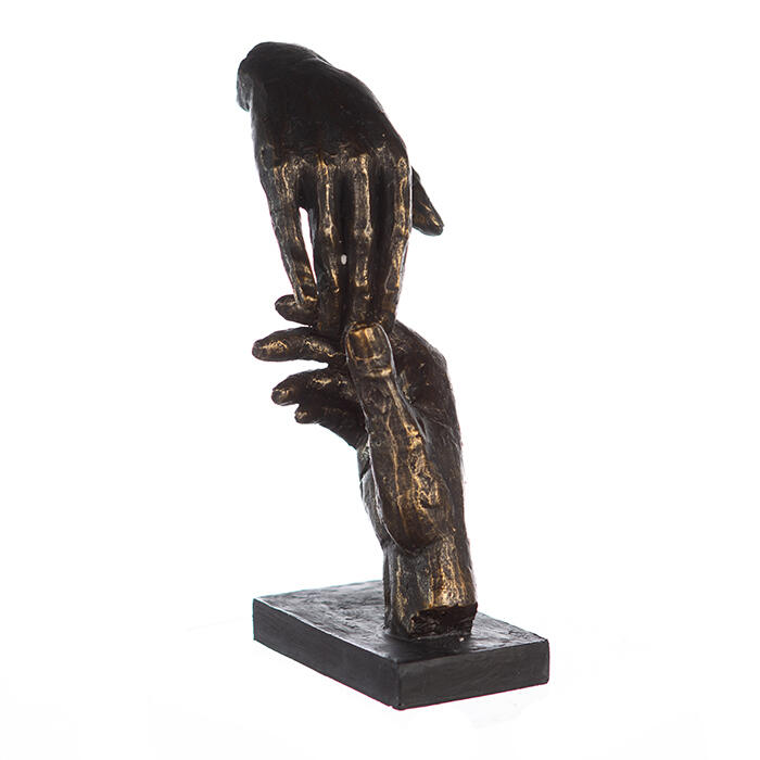 Scultura “Two Hands” – Mani in Connessione bronzo