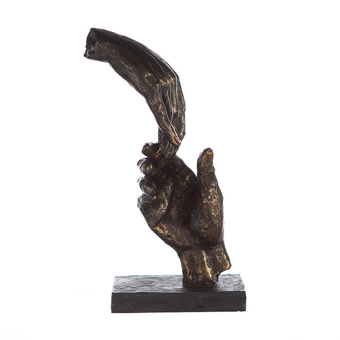 Scultura “Two Hands” – Mani in Connessione bronzo