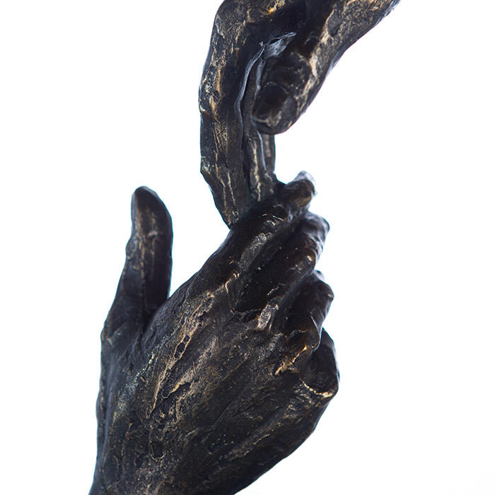 Scultura “Two Hands” – Mani in Connessione bronzo
