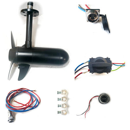 Kit motore elettrico kayak - fai da te - 30 lb - 12V - con regolatore velocità e voltmetro