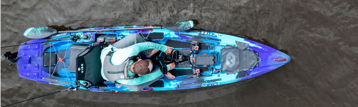 Kayak da pesca a pedali Vibe SHEARWATER 125 Impulse Drive - 381 cm 
