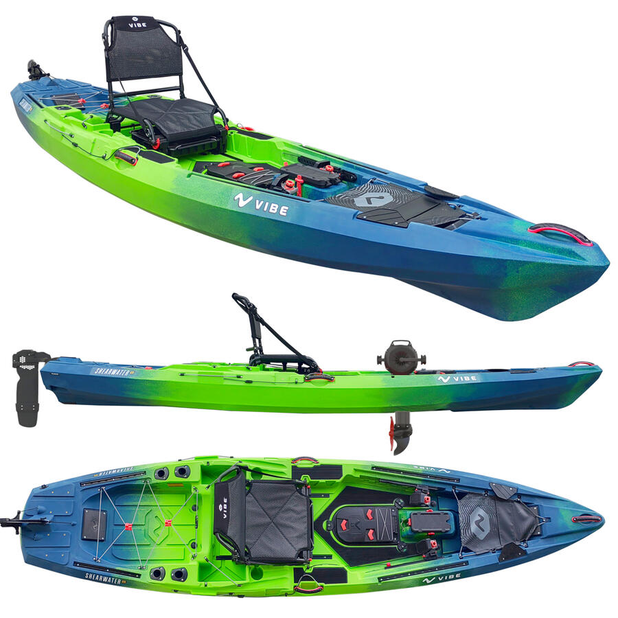 Kayak da pesca a pedali Vibe SHEARWATER 125 Impulse Drive - 381 cm 