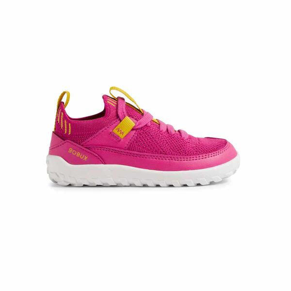 Bobux Alfa Meta Leather/Knit – Rose Violet (I‑Walk Barefoot)