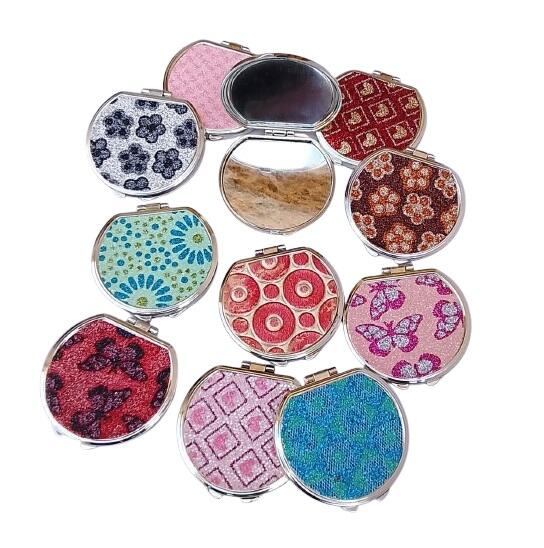 Set 16 Specchietti da Borsetta "Shine Round"