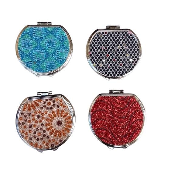 Set 16 Specchietti da Borsetta "Shine Round"