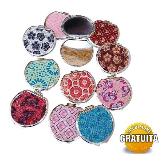 Set 16 Specchietti da Borsetta "Shine Round"