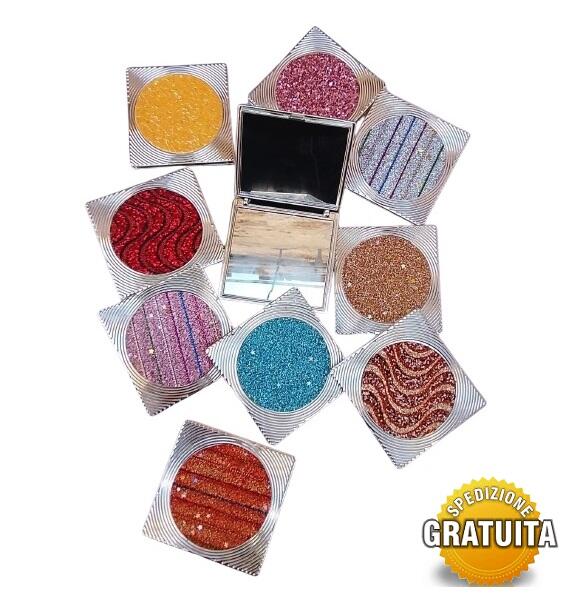 Set 16 Specchietti da Borsetta "Silver & Sparkle"