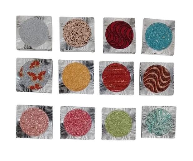 Set 16 Specchietti da Borsetta "Silver & Sparkle"