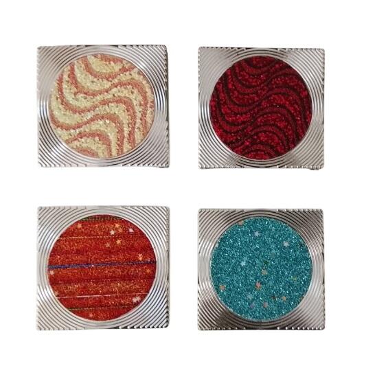 Set 16 Specchietti da Borsetta "Silver & Sparkle"