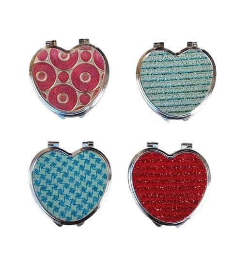 Set 16 Specchietti da Borsetta "Lovely Heart"