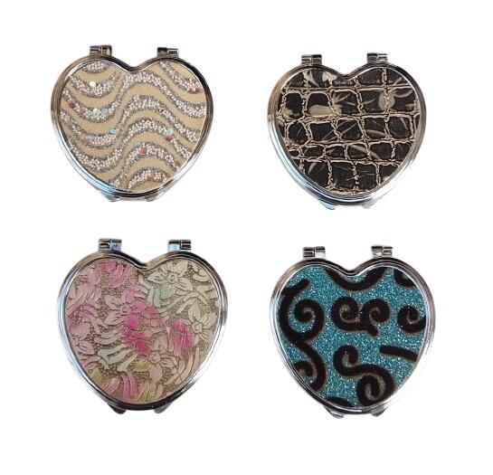 Set 16 Specchietti da Borsetta "Lovely Heart"