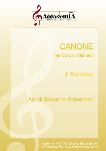 CANONE (Ensemble di Clarinetti)  - Salvatore Schembari / Johann Pachelbel