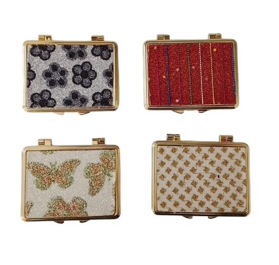 Set 16 Specchietti da Borsetta "Glitter e oro"