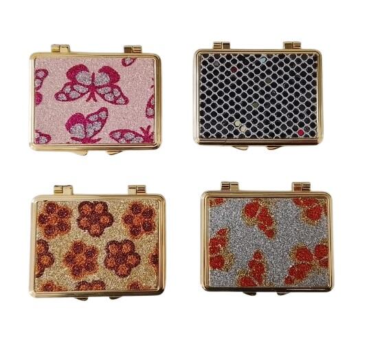 Set 16 Specchietti da Borsetta "Glitter e oro"