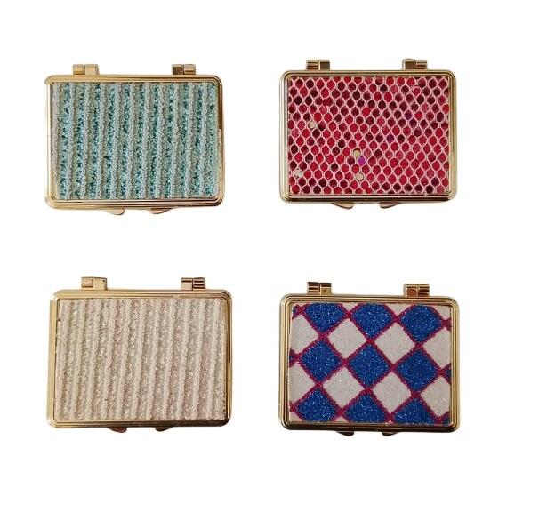 Set 16 Specchietti da Borsetta "Glitter e oro"