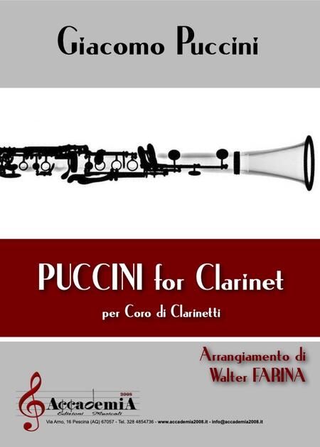 PUCCINI FOR CLARINET (Ensemble di Clarinetti) - Walter Farina / Giacomo Puccini