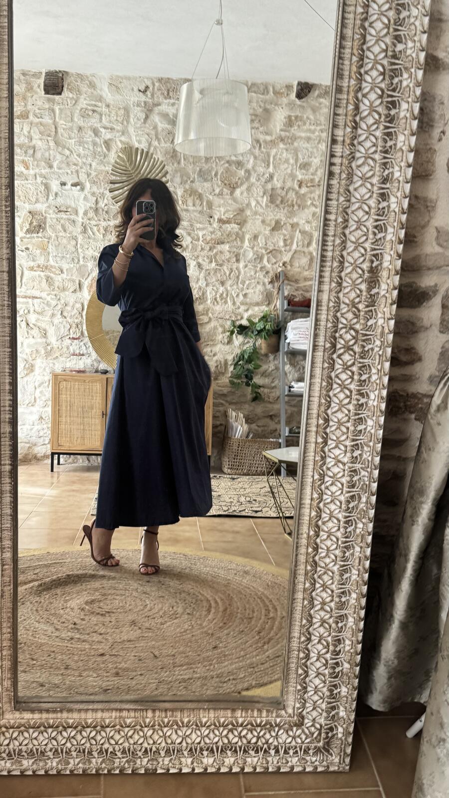 Abito chemisier Sofia Blue 