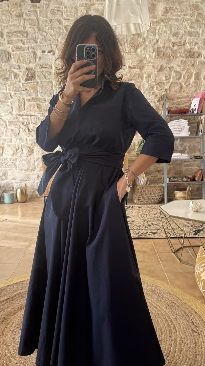 Abito chemisier Sofia Blue 