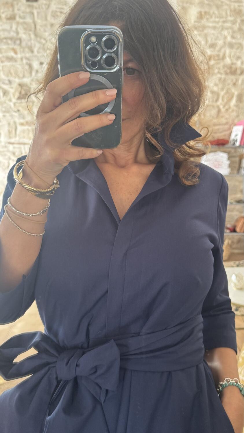 Abito chemisier Sofia Blue 