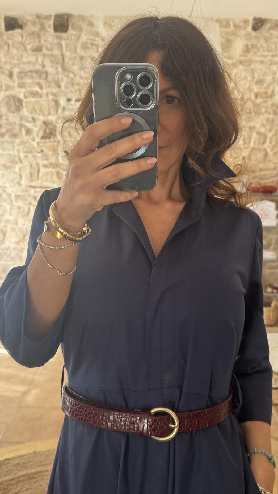 Abito chemisier Sofia Blue 