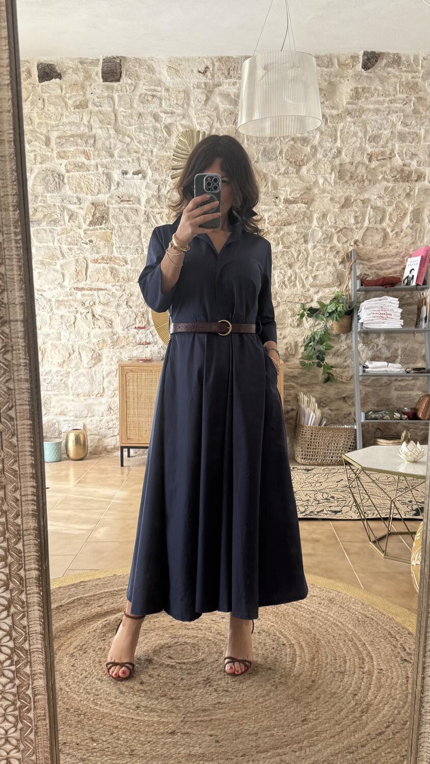 Abito chemisier Sofia Blue 