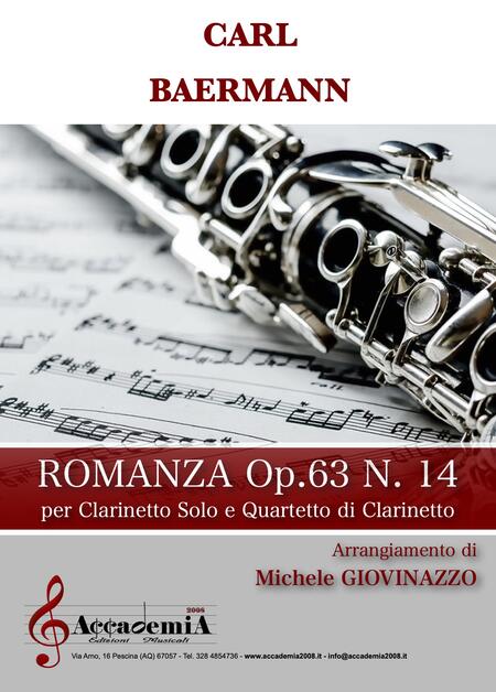 ROMANZA Op.63 N.14 (Ensemble di Clarinetti) - Michele Giovinazzo / Carl Baermann