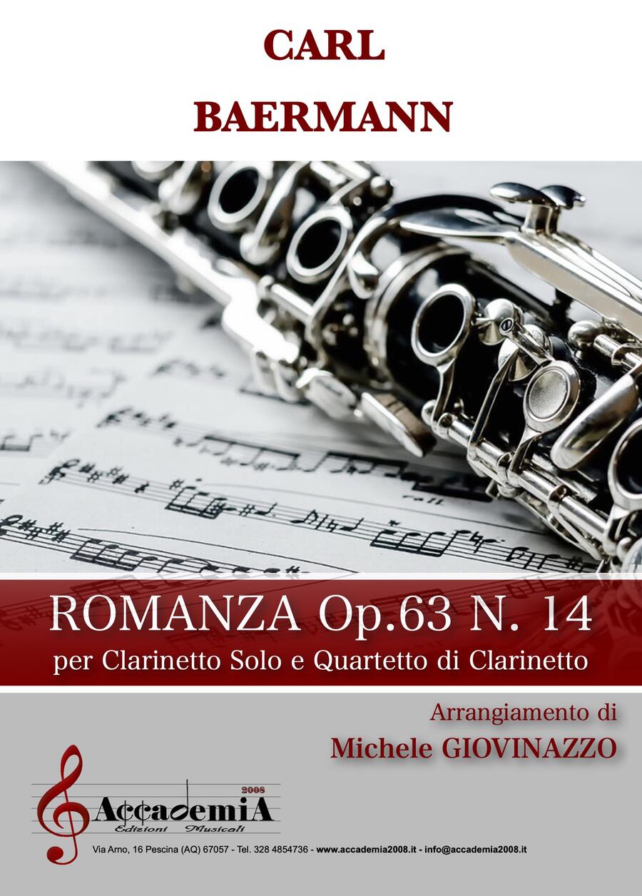 ROMANZA Op.63 N.14 (Ensemble di Clarinetti) - Michele Giovinazzo / Carl Baermann