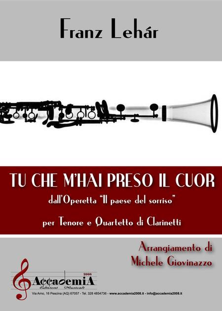 TU CHE M'HAI PRESO IL CUOR (Ensemble di Clarinetti) - Michele Giovinazzo / Franz Lehár